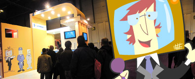 Ilustraciones para el stand de aprendemas en la feria AULA