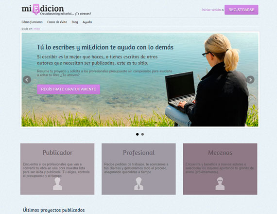 Muestra de la página de miedicion.com