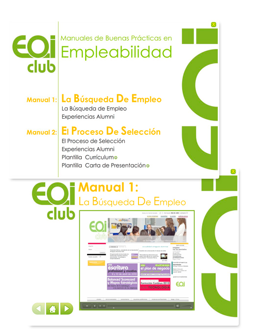 Interactivo para la búsqueda de empleo de EOI Escuela de Organización Industrial 