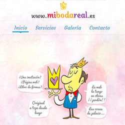 Diseño y maquetación de web responsive o adptable de mibodareal.es